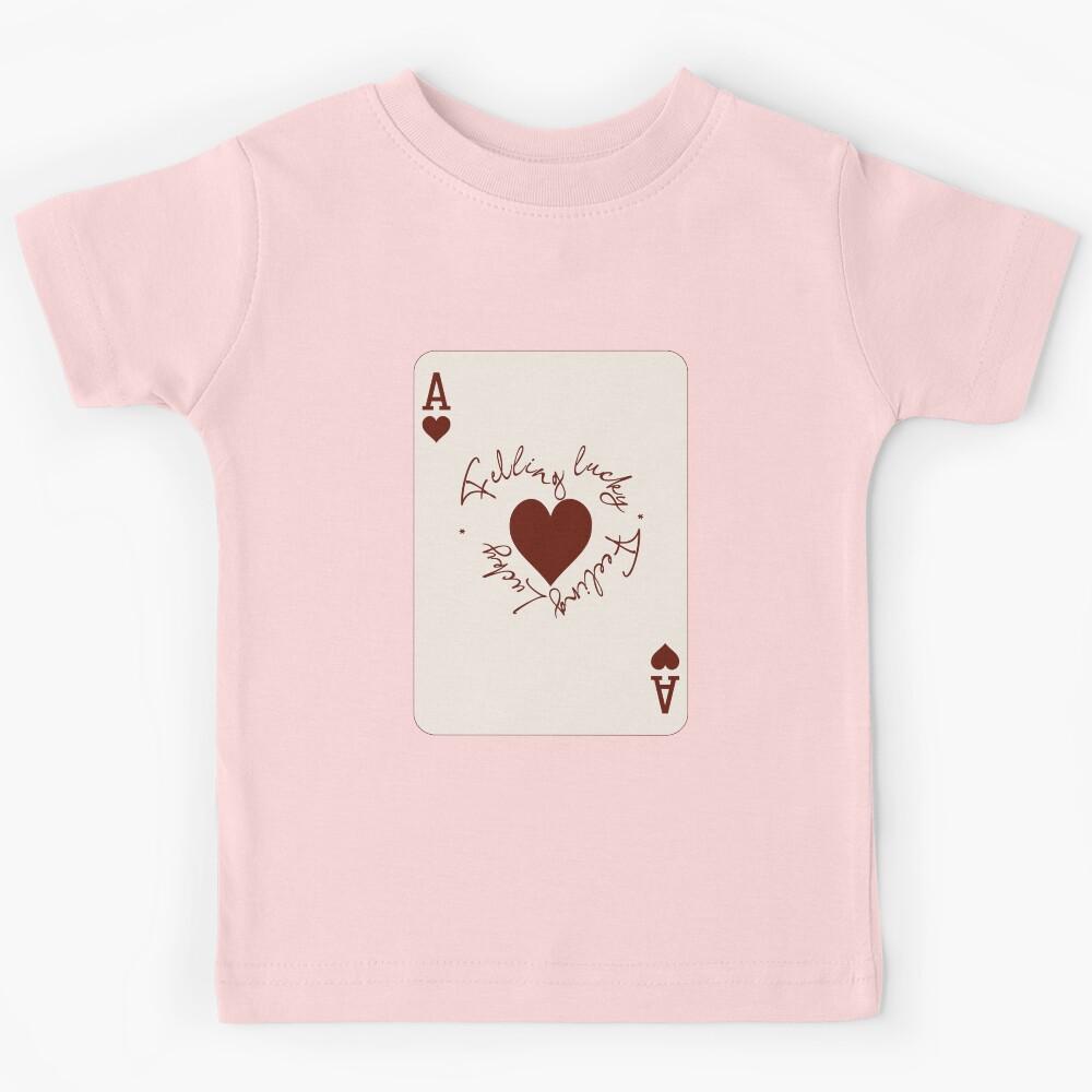 Feeling Lucky - Typography, Funny quotes, Memes Kids T-Shirt 100