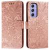 For Samsung Galaxy S25/S24 Case Lace Flowers PU Leather Flip Wallet Phone Cover