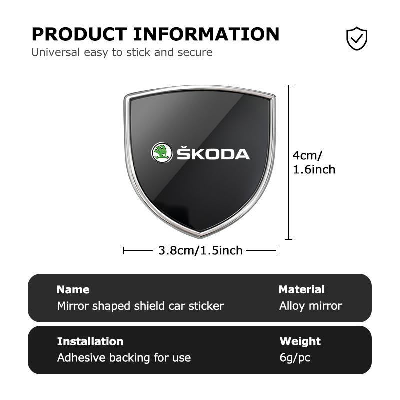 Car Body Badge Metal Creative Sticker Exterior Modification Accessories For Skoda octavia a5 a4 mk1 2 fabia superb rapid mk3 fwx433