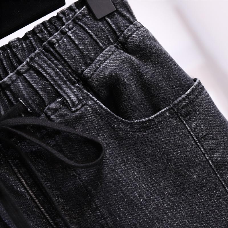 Pantalones femeninos primavera otoño mujer Casual sueltos Casual Mujer Jeans Harem pantalones recortados pantalones de talla grande