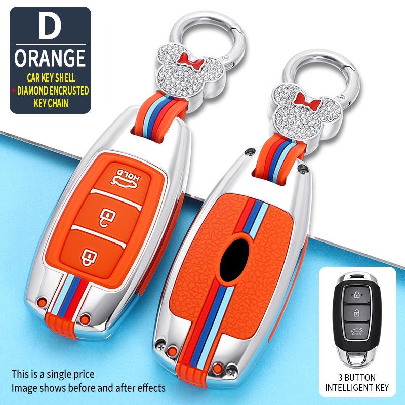 Compatible Key Case for Beijing Hyundai: Mistra, Elantra, ix35, Festa, ix25, Verna, Sonata, Santa Fe.