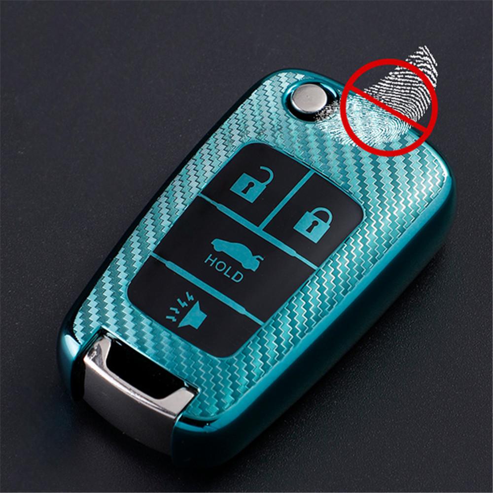 Car Flip Key Fob Case Key Cover For Chevrolet Equinox Volt Cruze Impala Camaro Garna Yakista Aveo Impala Gmc Terrain Keychain