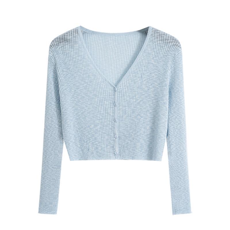 

Women s 2025 V-Neck Ice Silk Knit Summer Cardigan – Lightweight Sun Protection Cover-up Warehouse Stock Clearance Vest синій