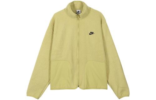 Nike Loose Letter Print Stand Collar Long Sleeve Jacket FB8387-720 XL золотой
