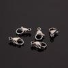 25pcs Stainless Steel Lobster Clasps Hooks End Clasps Connectors For Necklace Bracelet Jewelry Making Accessories Wholesale