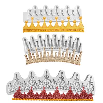 Silikon-Schokoladenformen, Fondant-Formen, Kronenform, Silikonmaterial, Haushalts-Backform, DIY-Kuchen-Dekorationswerkzeuge