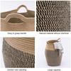 Large Laundry Basket Hamper 99L Tall Woven Rope Storage Basket for Blanket Toys Dirty Clothes in Living Room, Bathroom, Bedroom