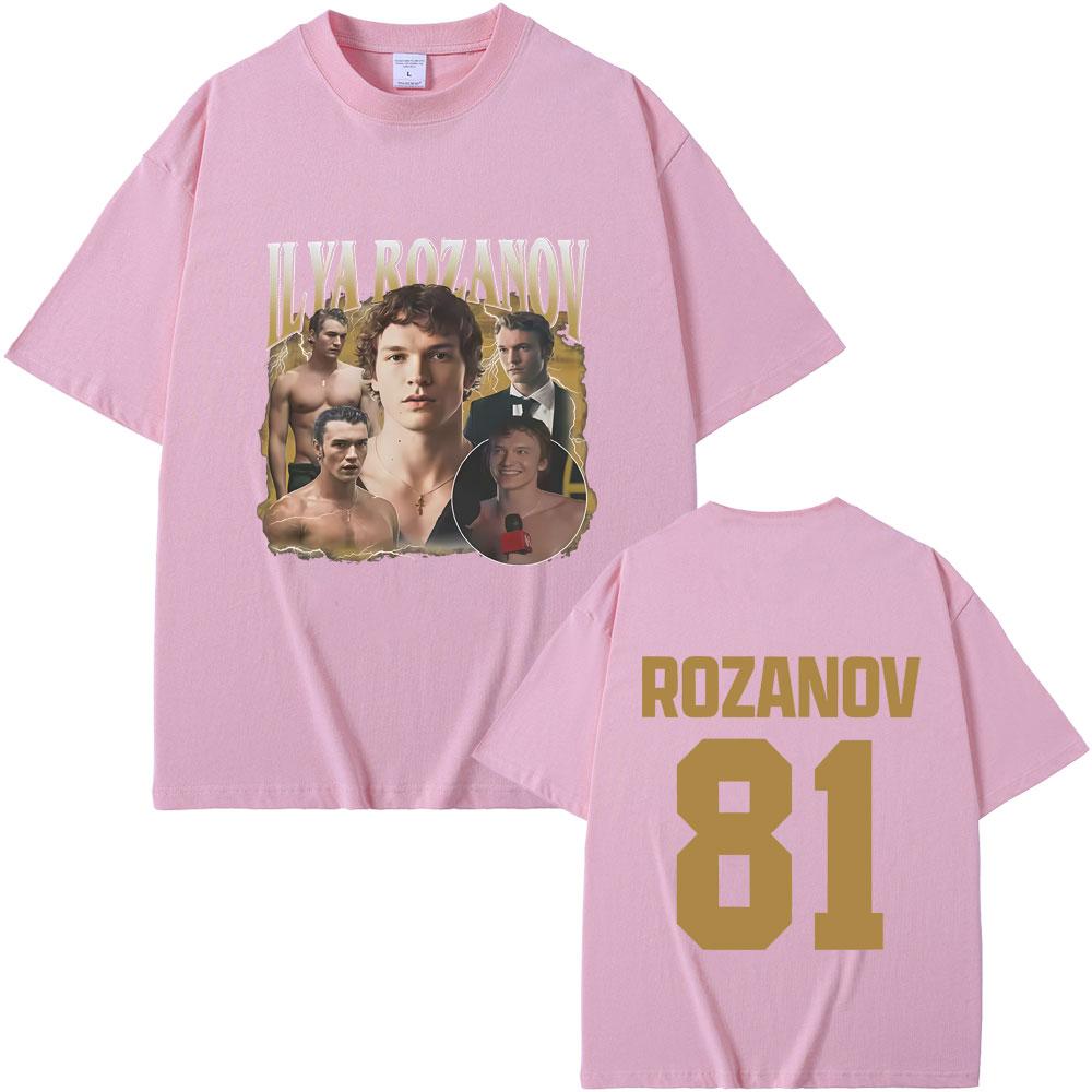 Heated Rivalry Ilya Rozanov Hollanov 81 Print Tshirt Men Women Casual Oversized Streetwear Male Fashion Vintage Crewneck Tshirt