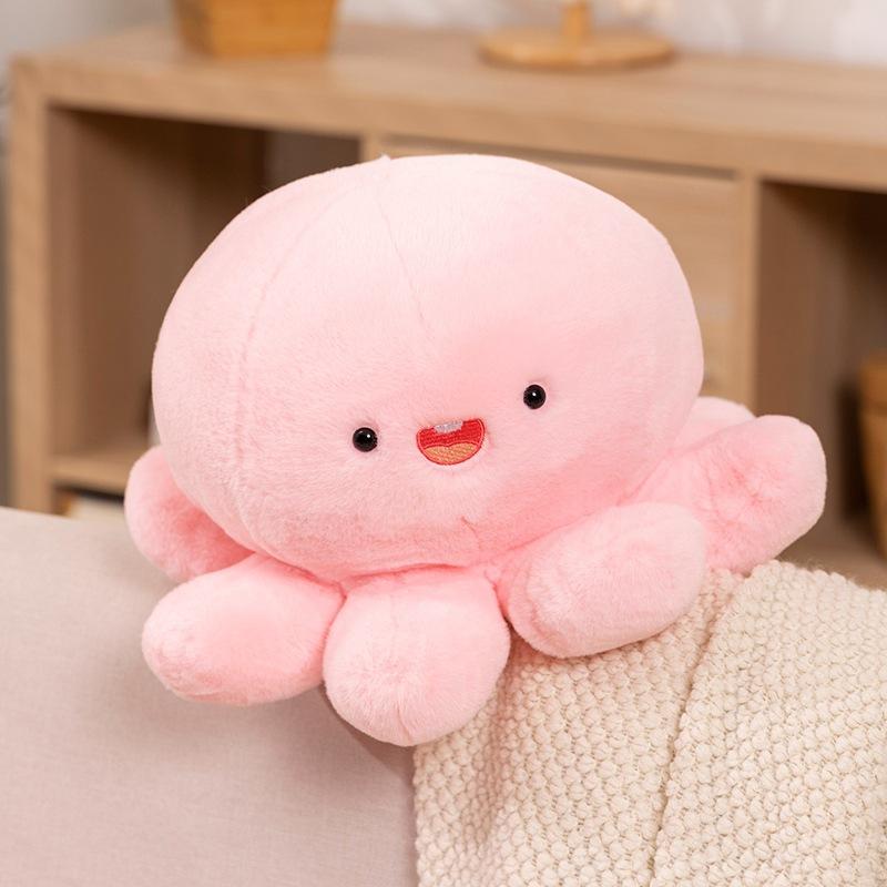 Cartoon Pink Cute Octopus Plush Toy Simulated Octopus Rag Doll Children's Doll Girls Hug Pillow