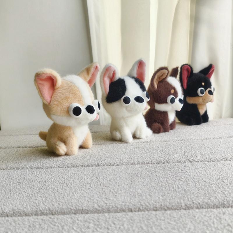 Soft Stuffed Animals Chihuahua Plush Toy Puppy Pet Stuffed Chihuahua Doll Realistic Kawaii Plush Chihuahua Kids Toy
