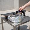 Elegant Sequins Waist Bag Large Capacity Holographic Belt Bag Cool Laser Fanny Pack  Summer