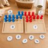 Wooden Early-Learning Arithmetic Board Toddler Math Manipulatives Preschool