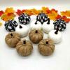 White and Yellow Pumpkin Model for Halloween and Christmas Decoration Wreaths