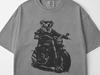 Vintage Golden Retriever Motorfiets T-shirt: Gouden Hondenmama of -papa Cadeau T-shirt voor Fietsers en Motorfiets Liefhebbers en Hondenfans