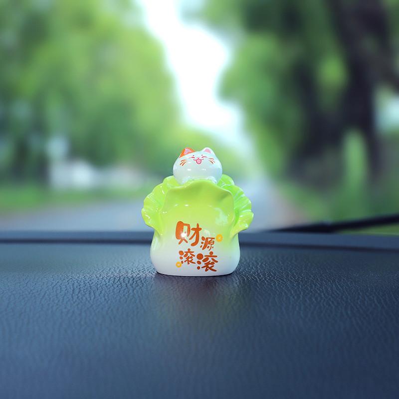 Cats Miniature Car Ornament Resin Creative Car Interior Decor For Gift Giving