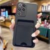 For ZTE Nubia Redmagic 11 Pro+ Card Slot Wallet Holder Cover for Red Magic 11pro Plus 10 Air 10s 9s 8 7 Matte Soft Silicone Case