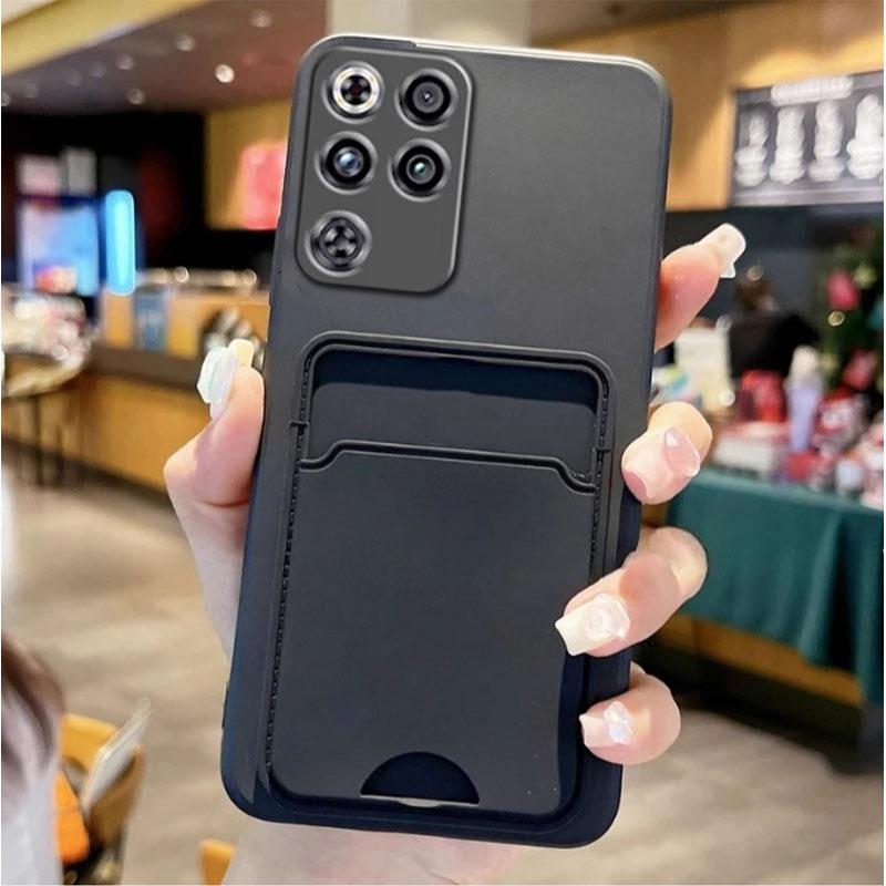 

For ZTE Nubia Redmagic 11 Pro+ Card Slot Wallet Holder Cover for Red Magic 11pro Plus 10 Air 10s 9s 8 7 Matte Soft Silicone Case ZTE nubia RedMagic 11 Pro
