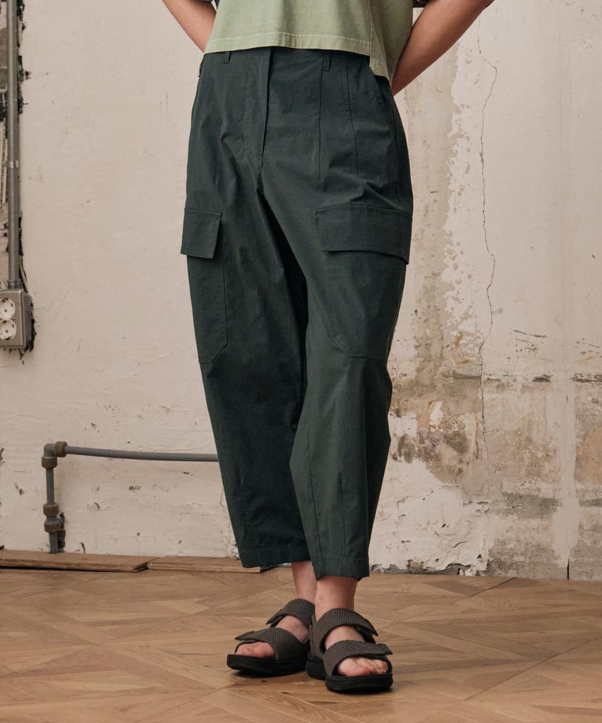 HELEMENT Women'S Cocoon Cargo Pants (Moss Green)