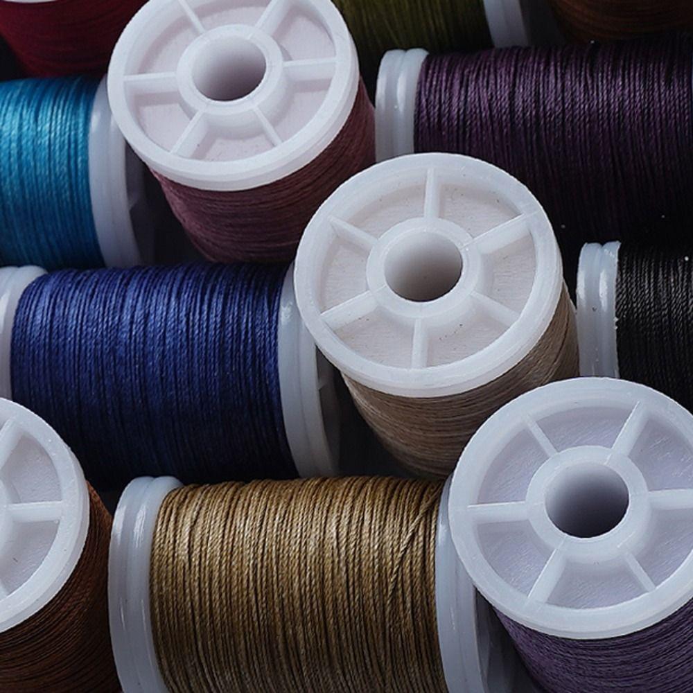 High Quality Colorful Sewing Bracelet Polyester Embroidery Cord Waxed Thread Braided Strings Rope