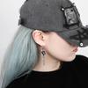 BBD B Logo & Safety Pin Earring 1 Set (Silver)