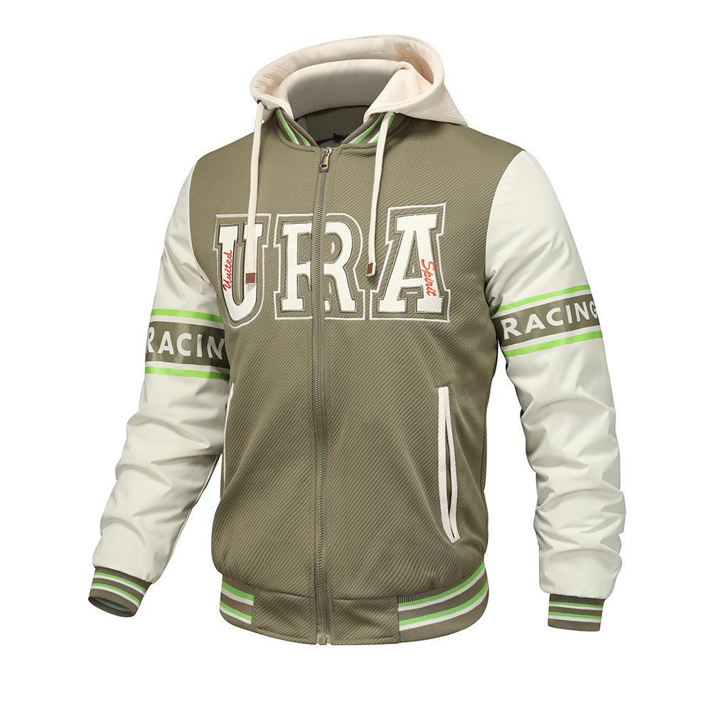 

Новая повседневная бейсбольная куртка с капюшоном, свободная спортивная куртка для активного отдыха, молодежная мужская куртка XXL aero синий