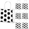 12 Pezzi Sacchetti Regalo Calcio in PVC Trasparente con Manici Sacchetti a Tema Sportivo all'Ingrosso Sacchetti per Dolcetti Sacchetti Avvolgimento Regalo Squadra Borse Tote a Tema Calcio