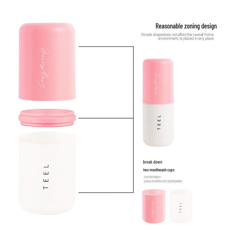 Travel Toothbrush Holder and Wash Cup Set