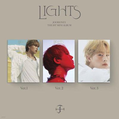 JOOHONEY - 1st Mini Album: LIGHTS [1 Out of 3 Randomly Sent]