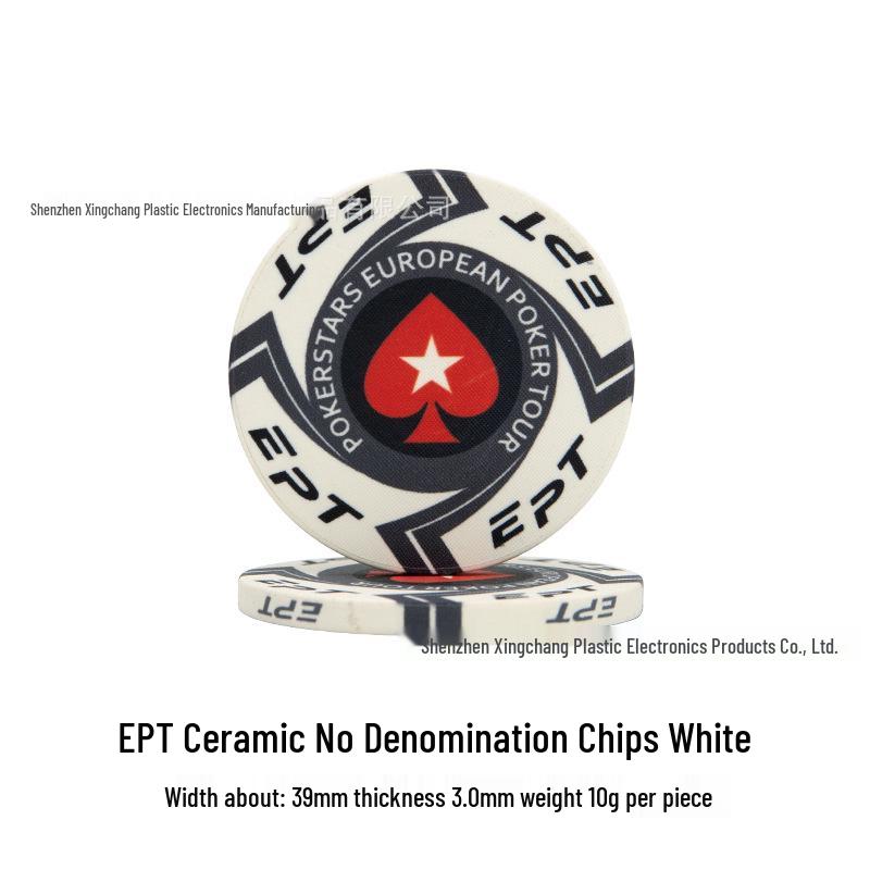 Texas Hold'em Keramiske Mahjong-chips for Kort- og Sjakkrom
