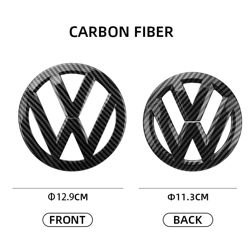 

For VOLKSWAGEN Set of Premium Car Stickers for 03-08 VW Golf 5 MK5 GTI - 129x113mm Front Emblem Replacement, Waterproof & UV-Re