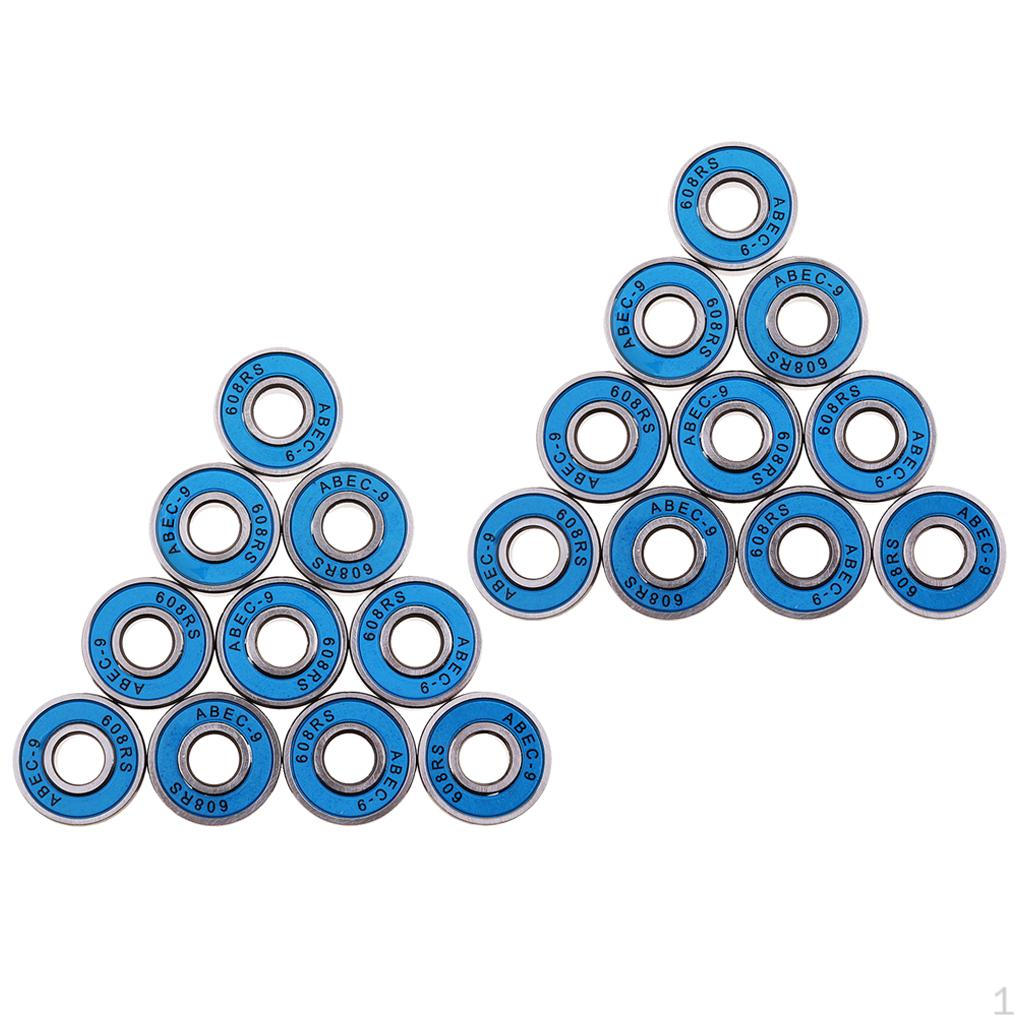 

(Qty.20) 608RS Blue Bearings Seals Bearing 608-rs Ball Abec 9