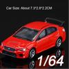 1:64 Subaru WRX STI Mini Scale Sports Car Model Toy Metal Body Rubber Tires Simulation Vehicles Models Gifts for Boyfriend