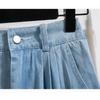 Vintage Split A Line Denim Midi Skirt For Women Plus Size