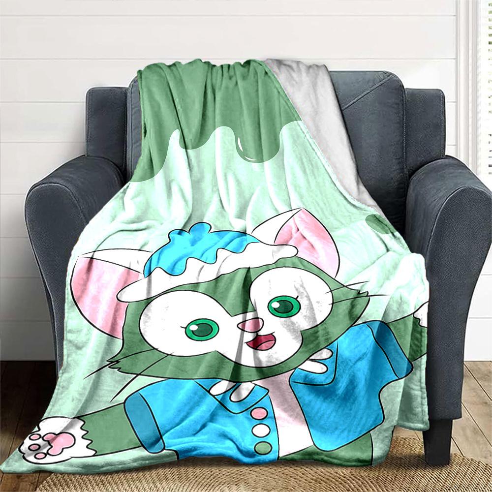 1pc cat name blanket Lightweight Flannel Throw for Sofa Bed Travel Camping Livingroom Office Couch Chair