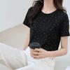 Tricou de vară pentru femei cu strasuri strălucitoare