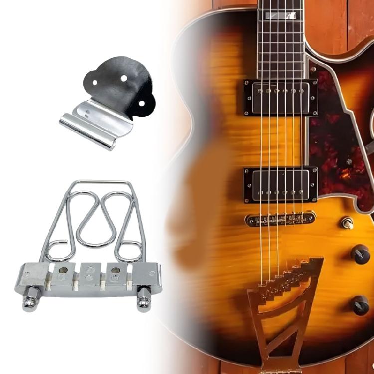 Dekorative 4-Saiten-Brücke zur Verbesserung des musikalischen Ausdrucks auf E-Gitarren mit ausgewogener Tonhöhenverstellung