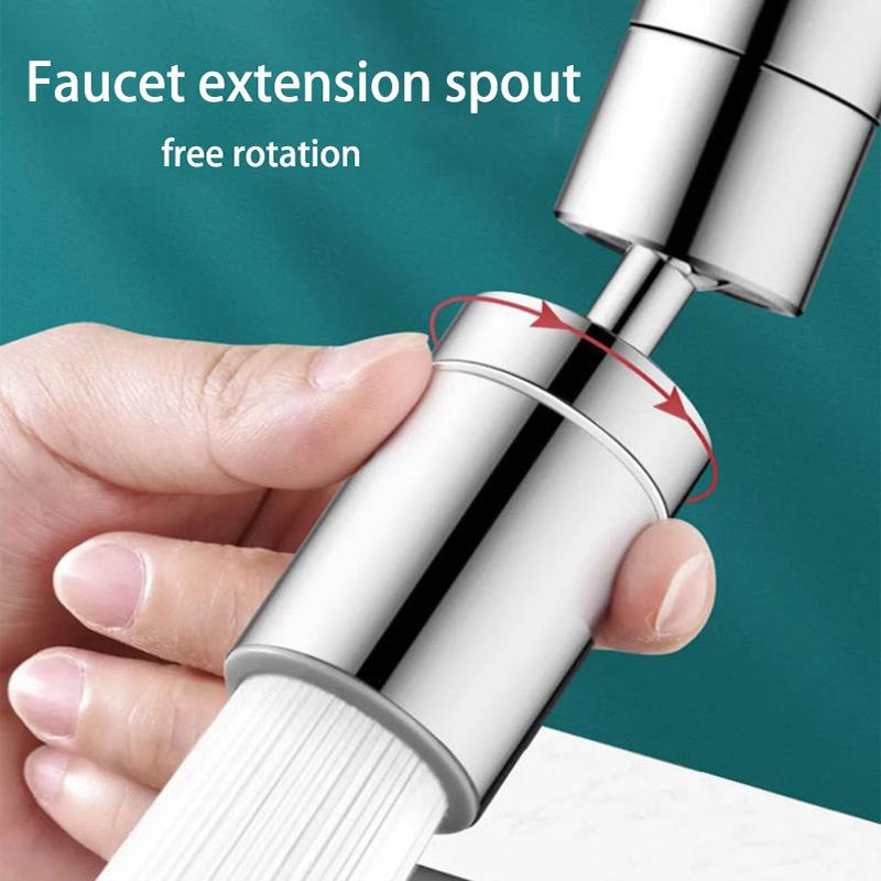 Kitchen Faucet Extender Anti-splash Water Sink Universal Joint Supercharged Universal Rotating Spout