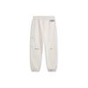 Li Ning Wade Christmas Series Warm Fleece Loose Fit Cuffed Knit Sports Pants Men Bottoms Flower-Gray Tile-Gray AKLU603-2