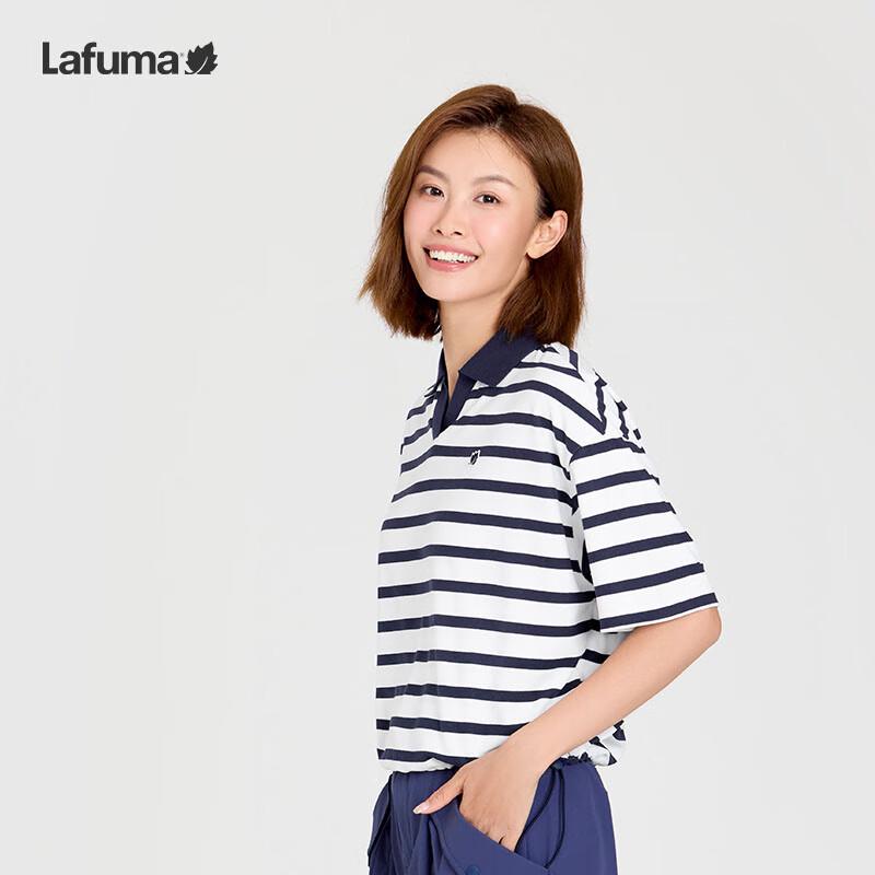 Lafuma Women's 2025 Summer Striped Outdoor Polo T-Shirt