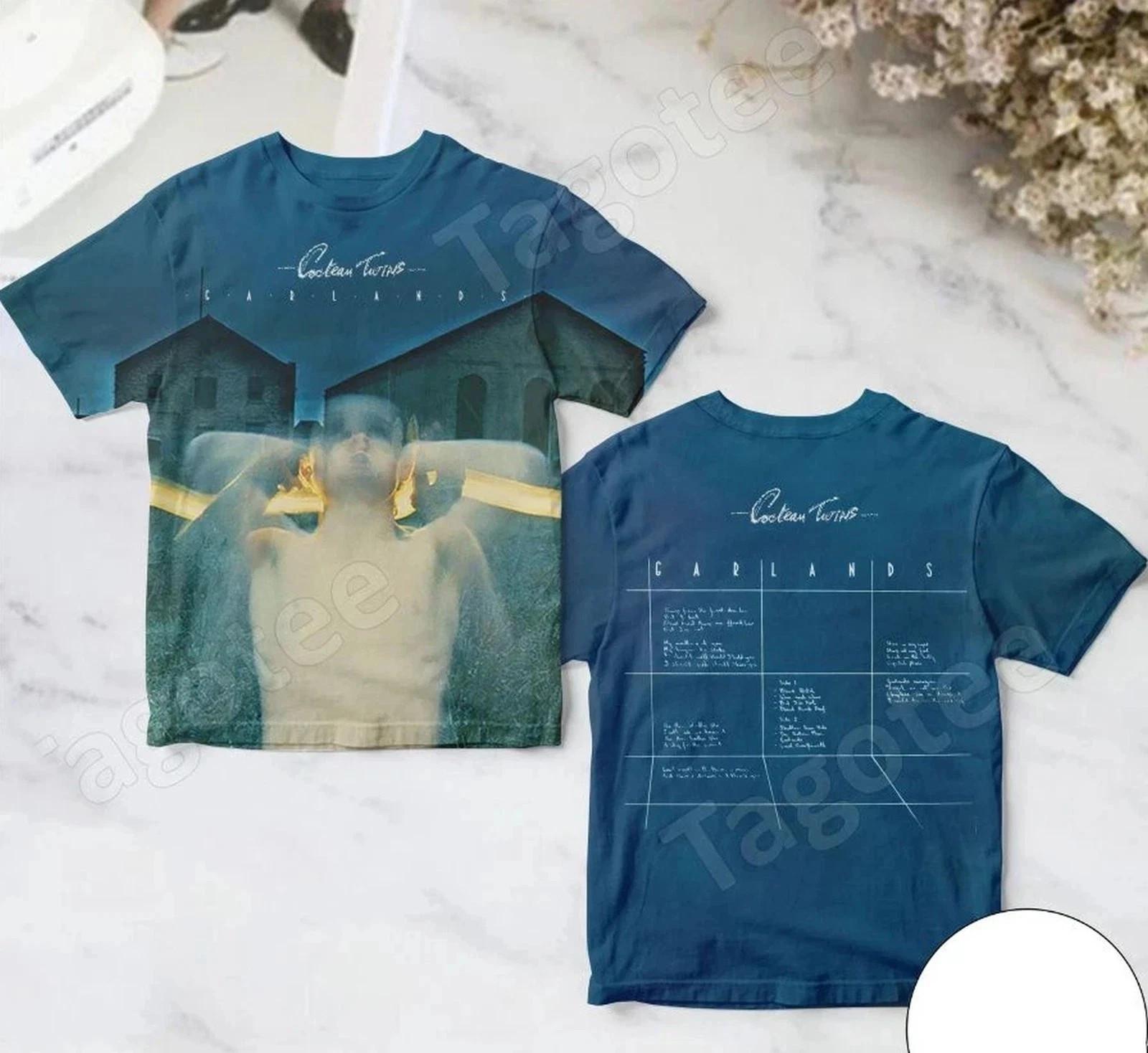 Cocteau Twins Garlands Album Cover 3D T-shirt Unisex Full Size Tee TU356 L