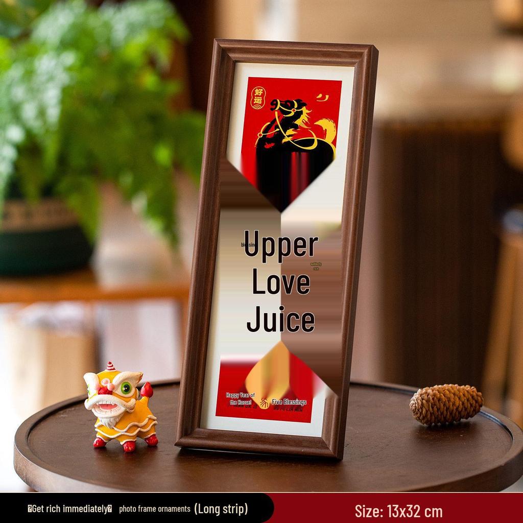 2026 Year of the Horse Photo Frame Ornament for New Year and Spring Festival Décor - Perfect for Living Room and Entryway.
