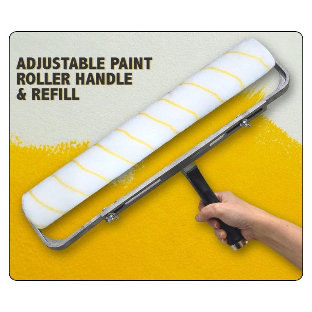 Aluminum Alloy Adjustable Paint Roller Wall Ceilings Alat Paint Brush Holder  for High Ceiling