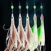 Fishing Feather Baits Rigs Fishing Lures Saltwater Freshwater Fishing Baits Rigs with String Hook Lures Tackle Jigs
