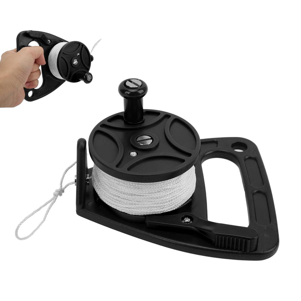 150ft   Diving Reel Spool with Thumb Stopper for   Underwater Diving Snorkeling