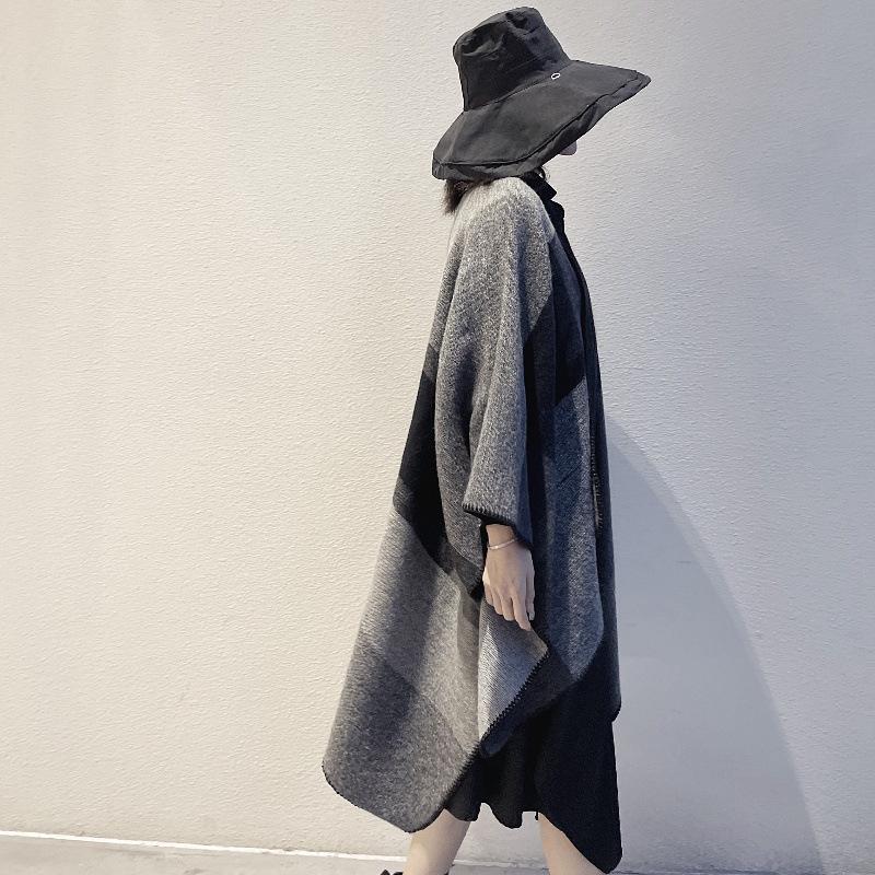 New Yunnan Ethnic Style Double-Sided Shawl: Versatile Warm Cloak Scarf for Women