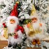 New Year Standing Hooded Santa Claus Creative Christmas Decorations New Christmas Gifts Pendant