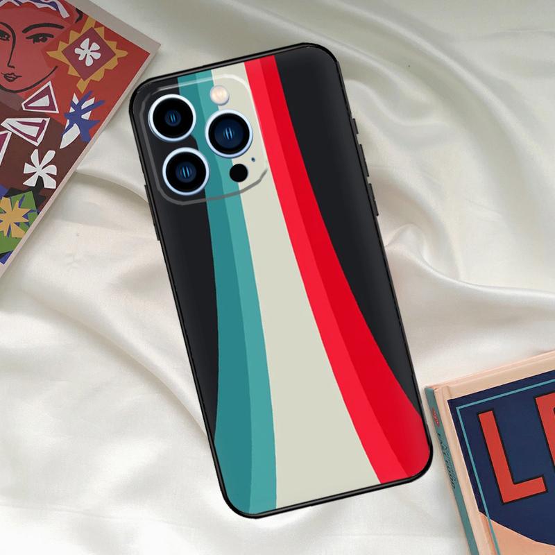 Retro Stripes Aesthetic Vintage Case For iPhone 15 14 13 12 11 Pro Max XR X XS Max 7 8 Plus SE 2020 12 13 Mini Back Cover