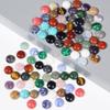 4-14MM 10pcs/lot Round Natural Stone Cabochon Beads Loose Gem Cabochon DIY Ring Pendants Necklace Accessories Needlework