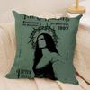TType O Negative PPeter Steele Cushion Cover Silky Short Plush Invisible Zipper Dustproof Sofa Pillow Case for Home Decor
