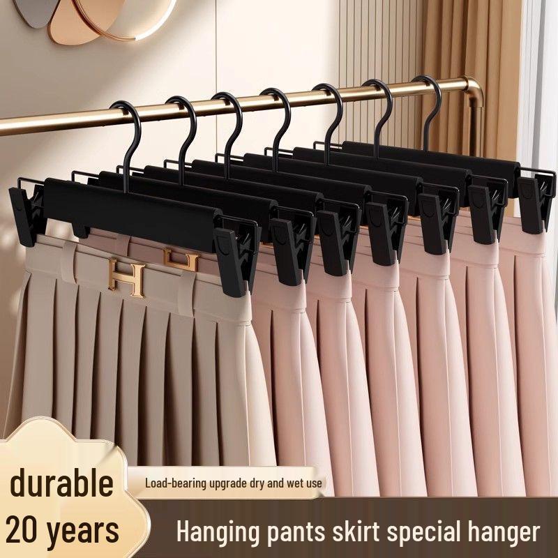 Nordic Windproof Frosted Pants Rack with Clips - Integrated Hanger for Drying and Storing Pants In Dormitory or Home